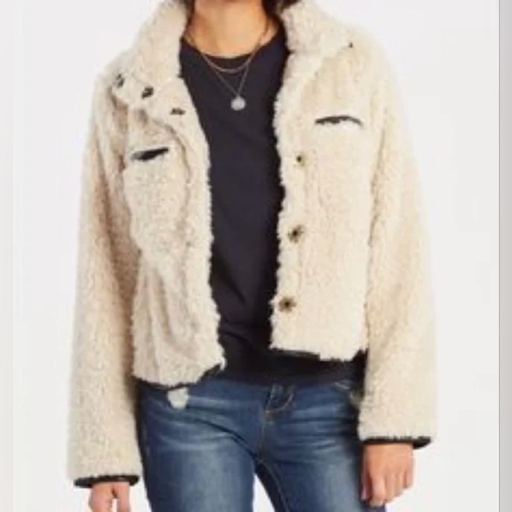 Dylan Faux Fur Jacket cream XS